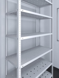 Стеллаж ТС Лайт 2500х1200х500 с 8 перфорированными полками