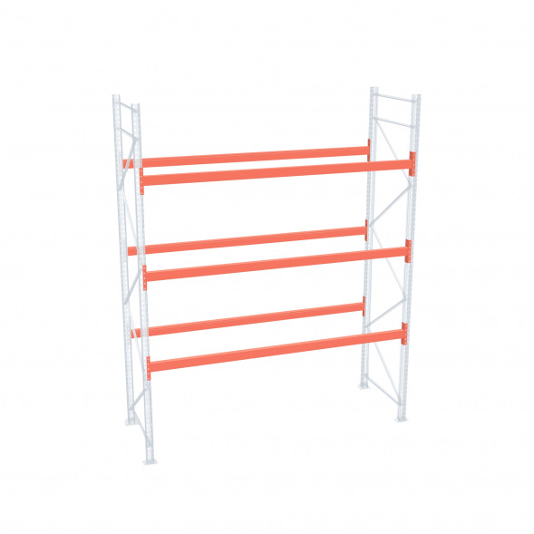 Стеллаж палетный ДиКом СП 3500х3300х1000 с 3 ярусами до 3000 кг / до 1000 кг на паллет П-90