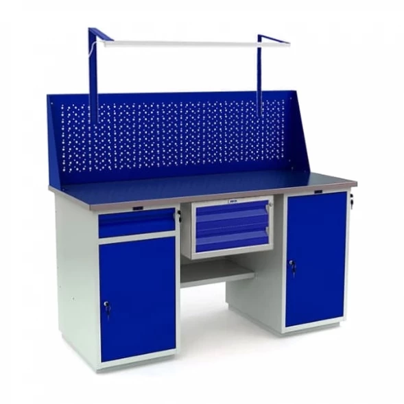 Верстак с полками для сверлильного станка WT160.WD2/WD1.111