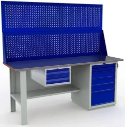 Верстак большой с ящиками усиленный W200.F2/WS6.120.W