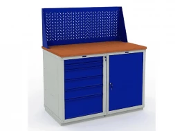 Верстак для квартиры с деревянной столешницей W120.WS6/WS1.010