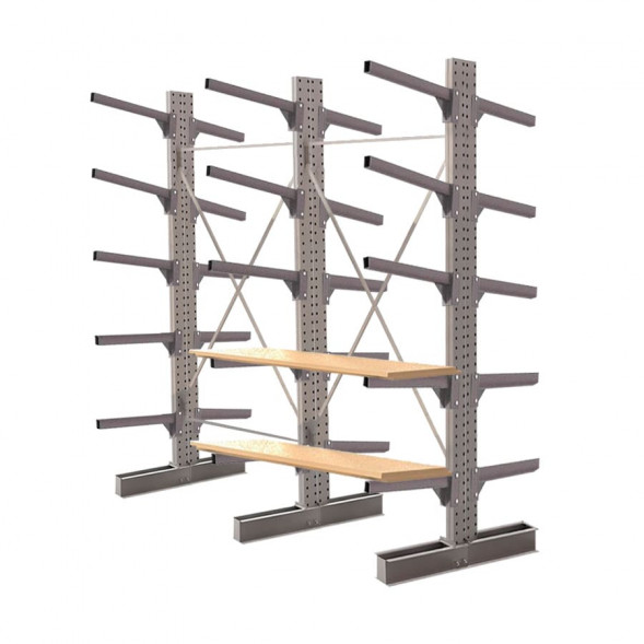 Стеллаж консольный двухсторонний КЛр 2500х3201х1300 (600) 5 ярусов