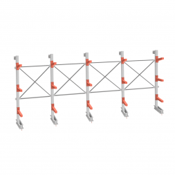 Стеллаж консольный СТ-062 2450х6160х830 3 яруса односторонний