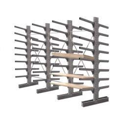 Стеллаж консольный двухсторонний КСр 2500х4392х1600 8 ярусов