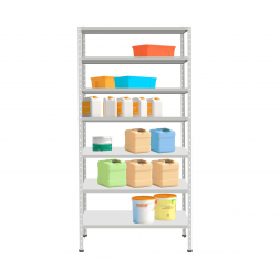 Стеллаж СТ-012 2200х1000х400 с 7 цинк полками до 250 кг