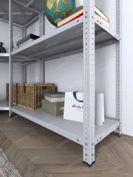 Стеллаж угловой МС 1800х1500х1500/300 мм 4 яруса