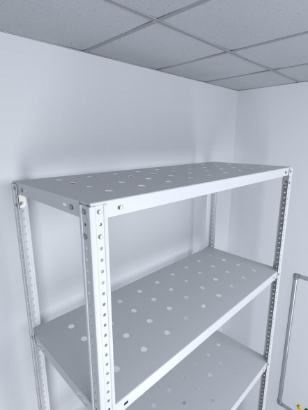 Стеллаж ТС Лайт 2200х1200х500 с 6 перфорированными полками