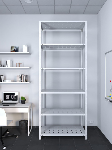 Стеллаж ТС Лайт перф. 2500х1200х300 6 полок