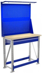 Верстак для балкона с оцинкованной столешницей M100.MF1/MF1.120.W