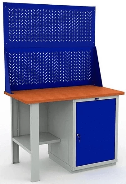 Верстак для балкона с перфопанелью W120.F2/WS6.020