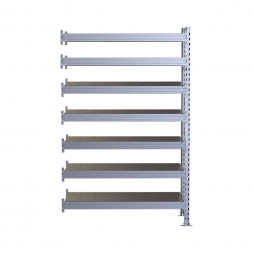 Стеллаж SGR-V 2000х1800х1000 7 ярусов (рамы, балки, настил - цинк) ДС