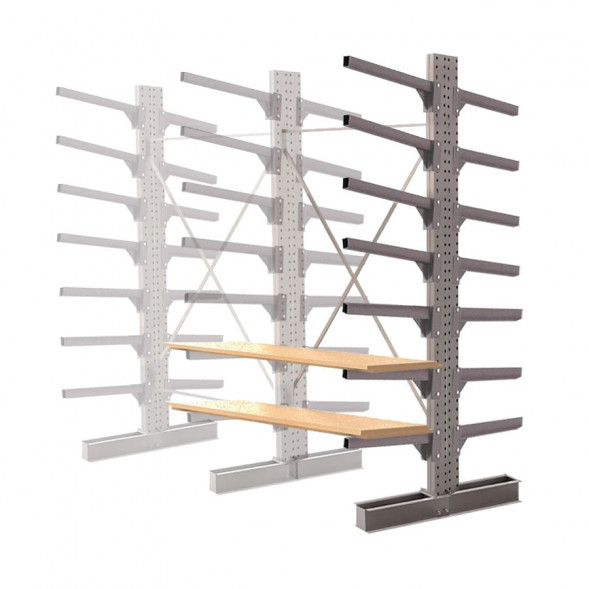 Стеллаж консольный двухсторонний КЛр 2500х1634х1700 (800) 7 ярусов ДС