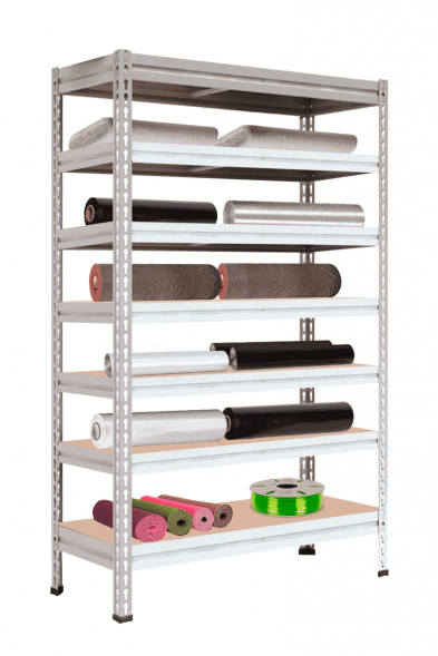 Стеллаж МС-Т 2500х1551х530 мм 7 ярусов (настил фанера)