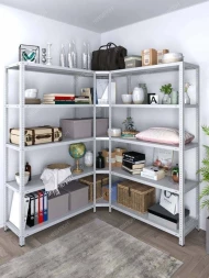 Стеллаж угловой МС 1500х1600х1600/400 мм 5 ярусов